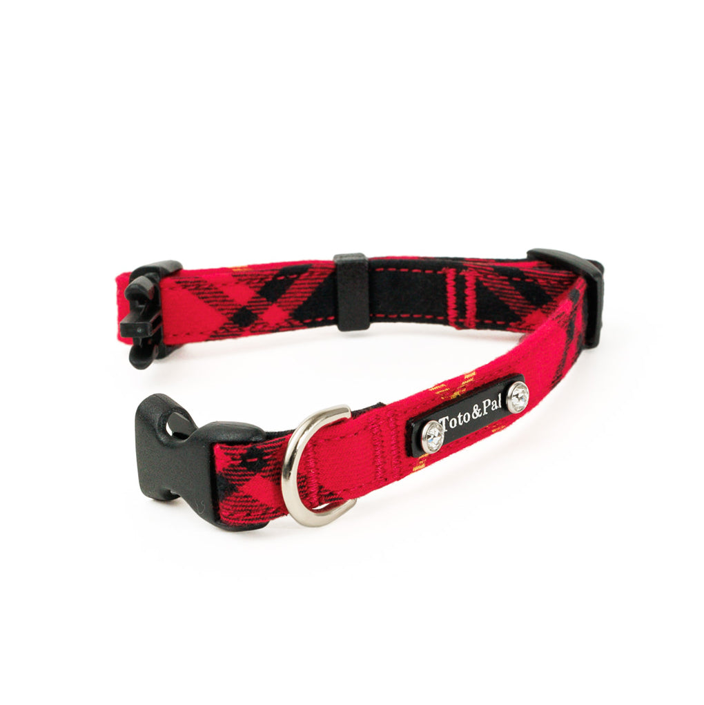 Leti Check Red Collar