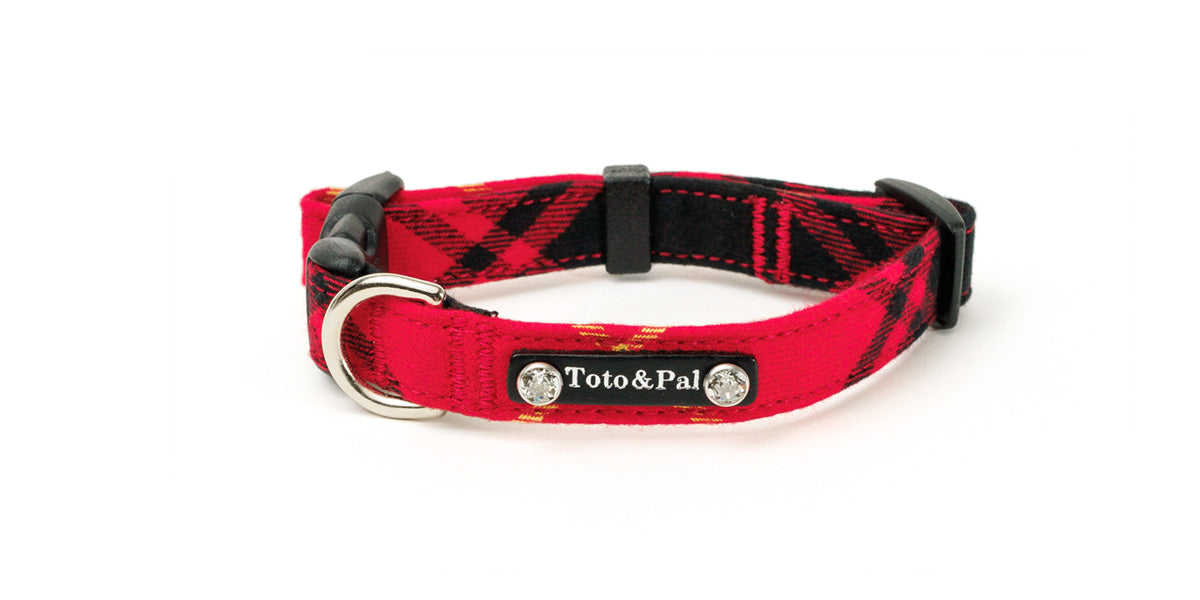 Leti Check Red Collar