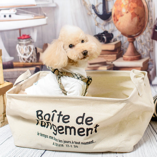Beige check Step In Harness