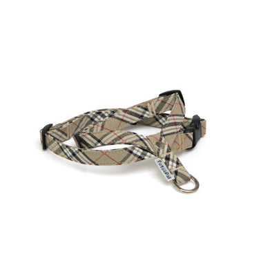 Beige Check Neck Harness