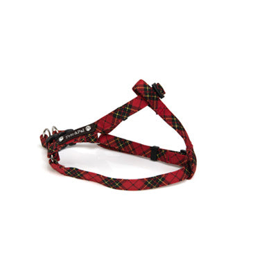 Red Tartan Step In Harness